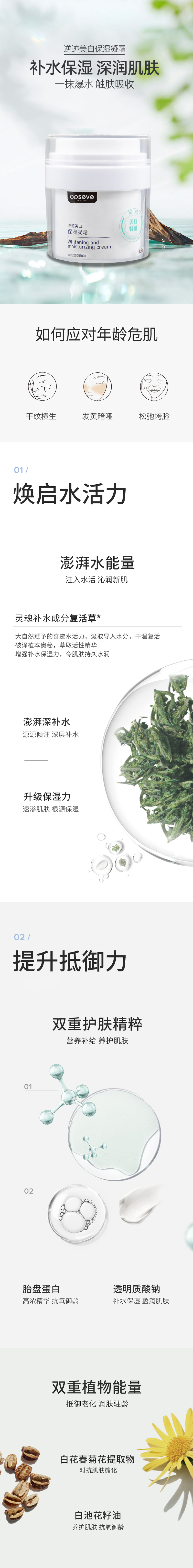 美白保濕凝霜OEM貼牌代加工