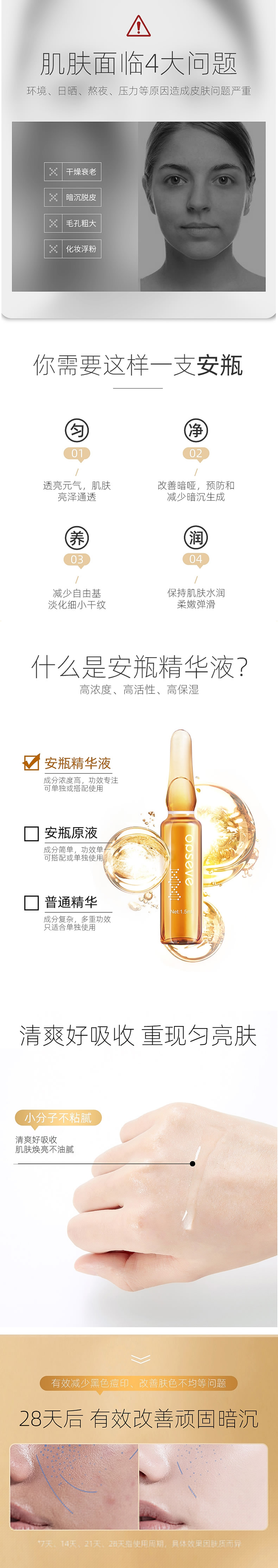 美白淡斑安瓶精華OEM代加工
