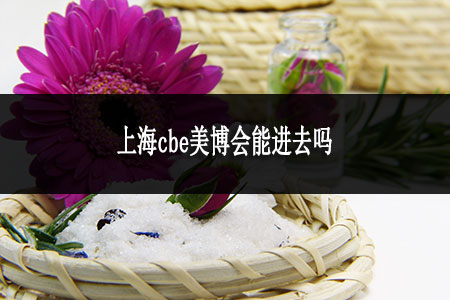 上海cbe美博會(huì)能進(jìn)去嗎